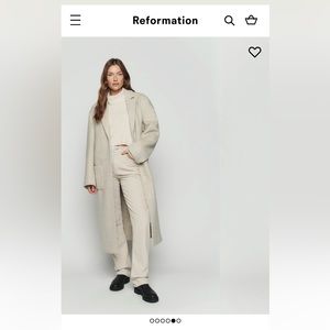 Reformation Albert coat xs new with tags. Never worn
